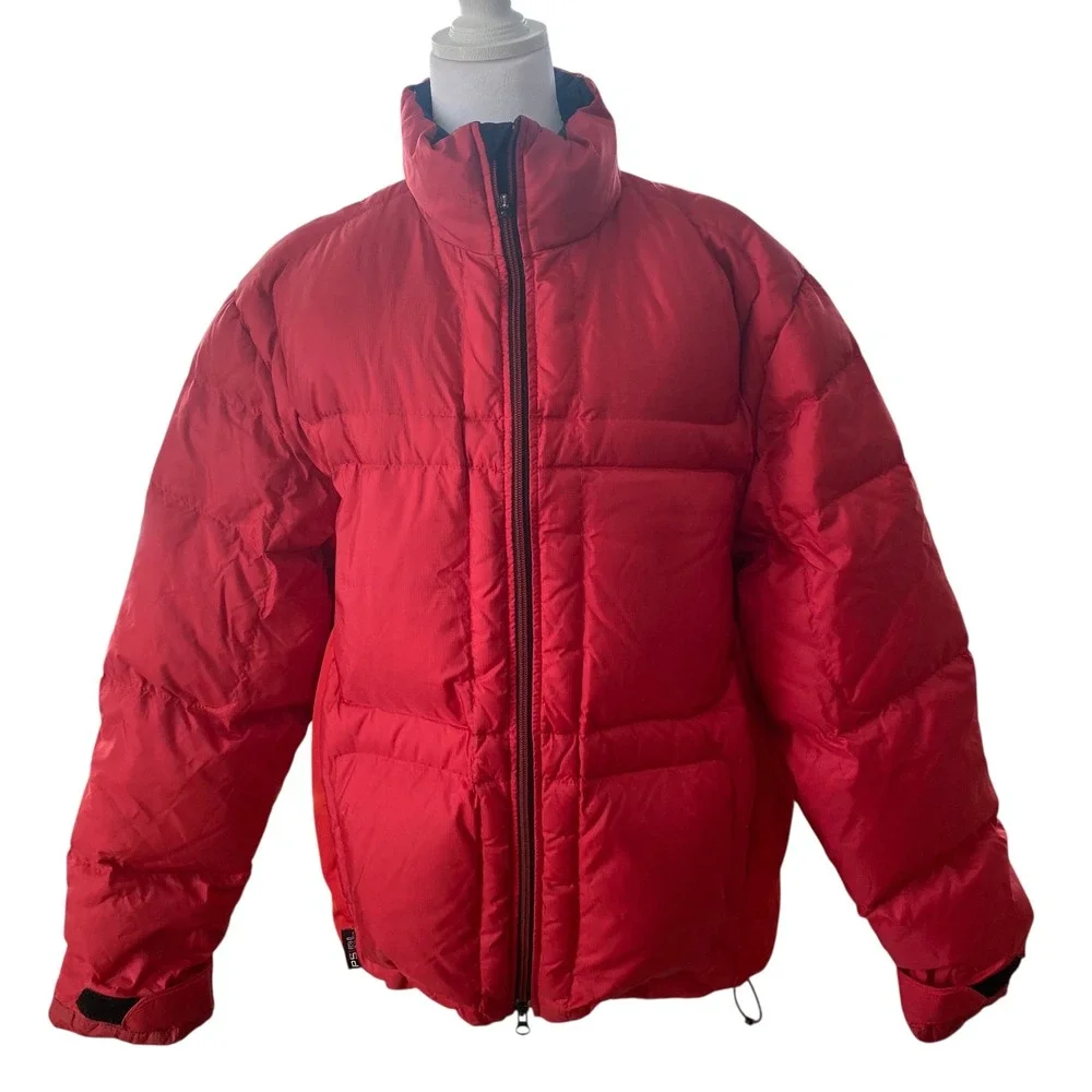 Vintage Polo Sport Ralph Lauren Red Down Feathers Puffer Jacket Men‎ Medium M
